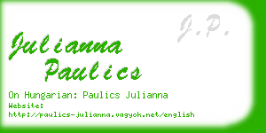 julianna paulics business card